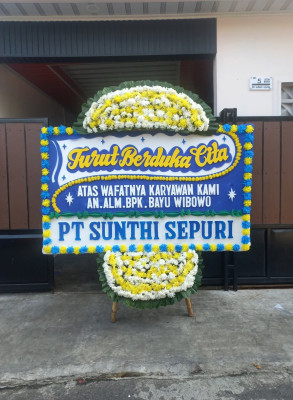 Papan Bunga Duka di Pulau Untung Jawa